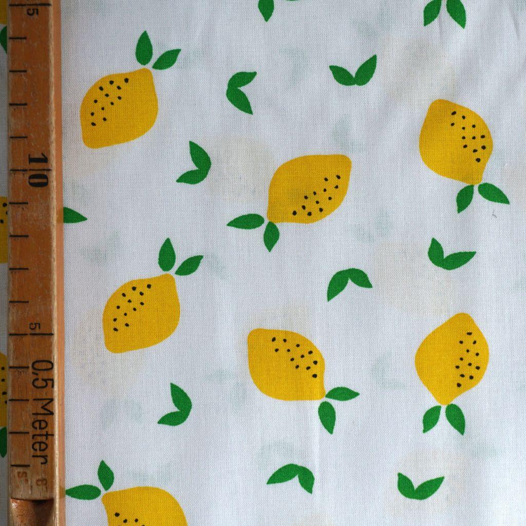 Baumwollstoff Motivdruck Zitronen Obst